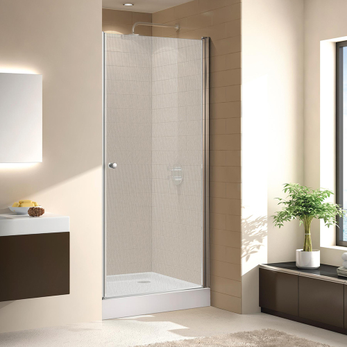 Душевая дверь в нишу Cezares Eco ECO-O-B-1-90-P-Cr 90 профиль хром, рифленое стекло