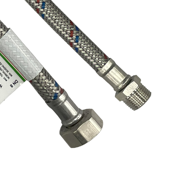 Подводка к смесителю Flexitaly 150040560RB DN8 3/8"н*1/2"в 60 см