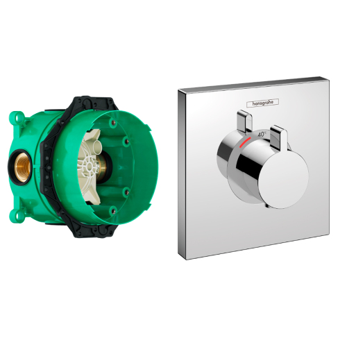 Термостат для душа Hansgrohe ShowerSelect Highflow 15760000+01800180 хром