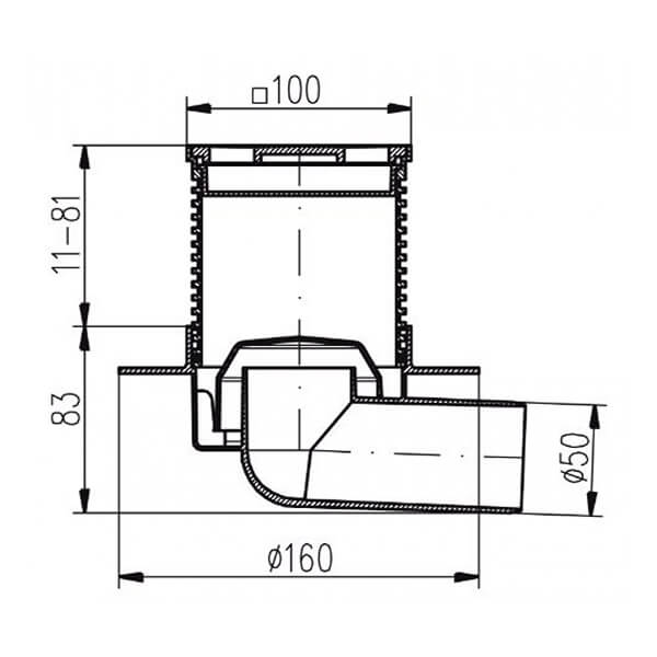 Трап D50 MCH 411L
