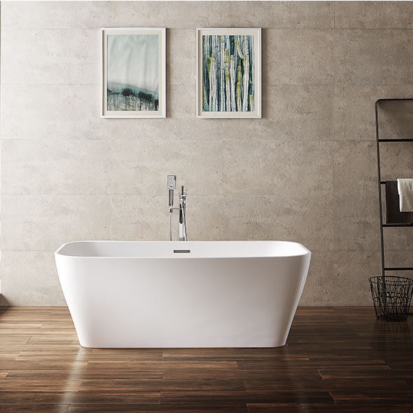 Акриловая ванна AVS Шарм 170x80 белая c донным клапаном