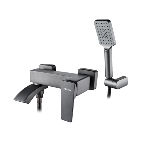 Смеситель для ванны с душем Accoona A63124AT графит матовый