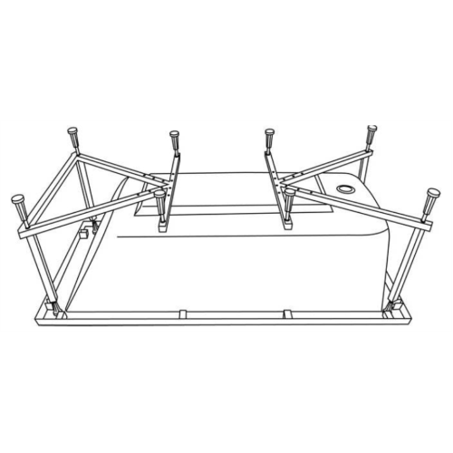 Каркас для ванны AVS Дана 820-0201 170х70