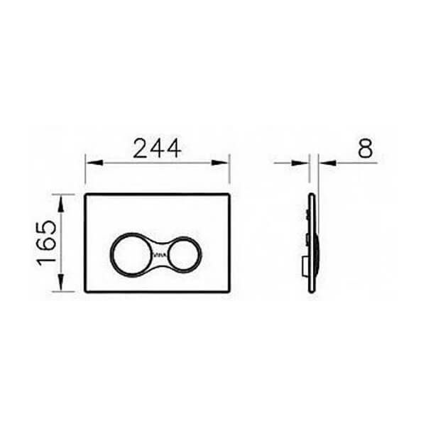 Кнопка смыва Sirius VitrA 740-0480