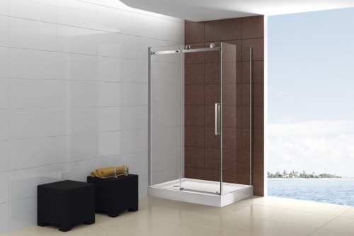 Душевой уголок Cezares Stylus STYLUS-O-M-AH-1-140/100-C-Cr 140х100 профиль хром, прозрачное стекло