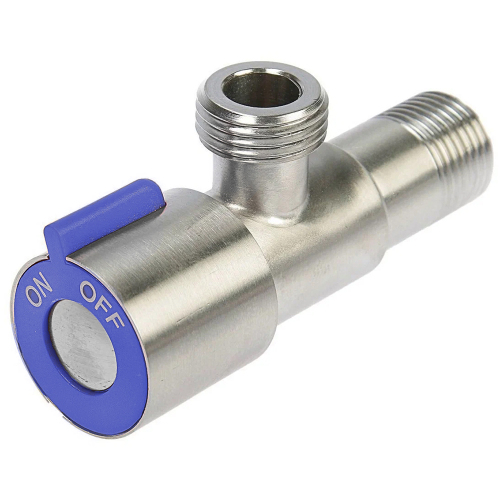 Кран угловой Accoona A473C-4 M1/2*1/2 синий