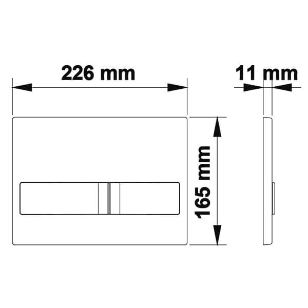 Кнопка смыва Line L1 Berges 040011