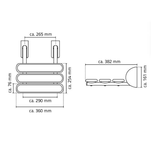 Сиденье для душа Pro Ridder А140101