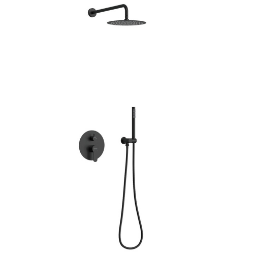 Душевой комплект 3в1 Berges Ventas 2R 073004 черный матовый