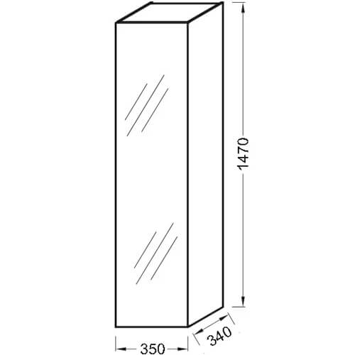 Пенал 1470х350 Odeon Up Jacob Delafon EB998RU-J5