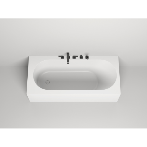 Ванна из искусственного камня Salini Fabia S-Sense 180х80 белая матовая, с ножками и донным клапаном