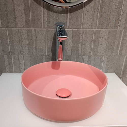 Раковина AVS Art Basin AVS-83134-MP+Д/К 35,5x35,5 с донным клапаном