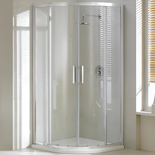 Душевой уголок AVS Раунд 90x90 профиль хром, стекло прозрачное с поддоном