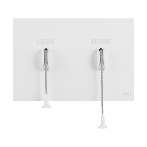 Кнопка смыва металл белый LESS IS...