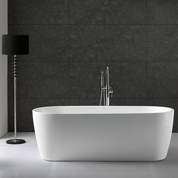 Акриловая ванна AVS Дэйзи 170x80 белая c донным клапаном