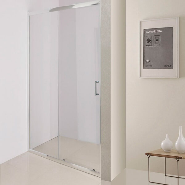 Душевая дверь в нишу BelBagno Uno UNO-195-BF-1-120-C-Cr 120 профиль хром, прозрачное стекло