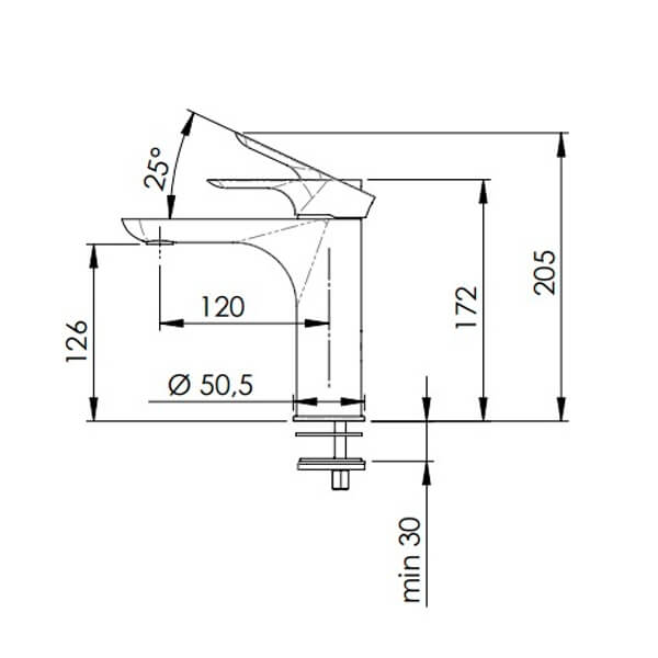 Смеситель для раковины Remer Infinity I12BG золото