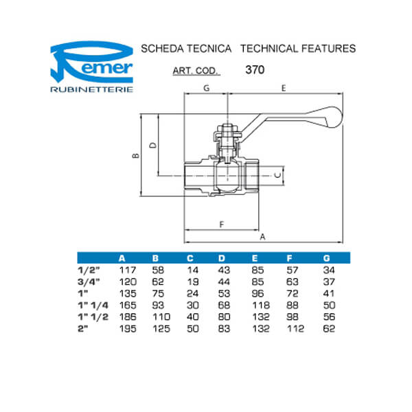 Кран 3/4 г/ш б RR 365 MF Remer 37034