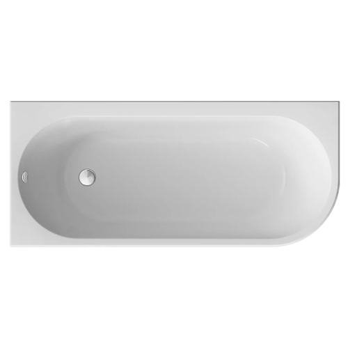 Акриловая ванна Marka One Alisa MG 170x75 L белая, с каркасом и экраном