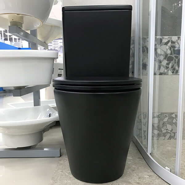 Унитаз-компакт AVS Лотос безободковый, черный матовый