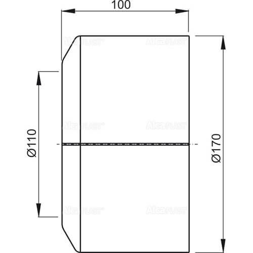 Обрамление для унитаза большое D110 Alcaplast A980