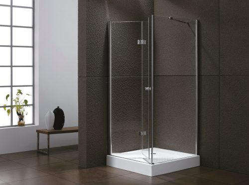Душевой уголок Cezares Elena ELENA-W-AS-1-100-C-Cr 100х100 профиль хром, прозрачное стекло
