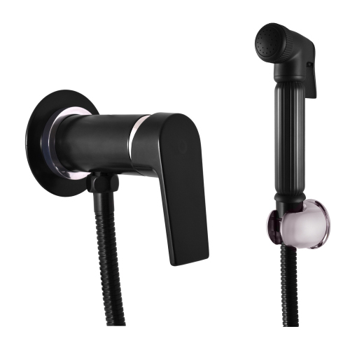 Гигиенический душ со смесителем Rav Slezak Colorado CO147/1CMATC черный матовый