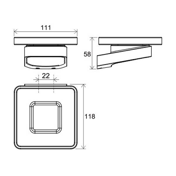 Мыльница TD 200.00 RAVAK X07P354