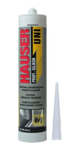 Герметик силиконовый Универсальный Hauser UNI бесцветный (260 мл;24шт)