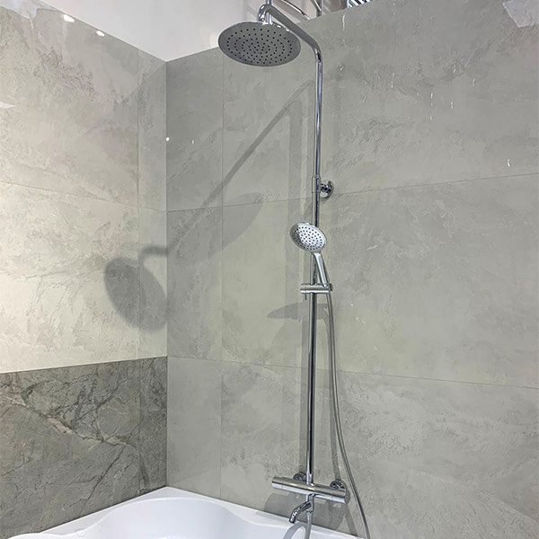 Душевая стойка с изливом AVS Pluvia хром