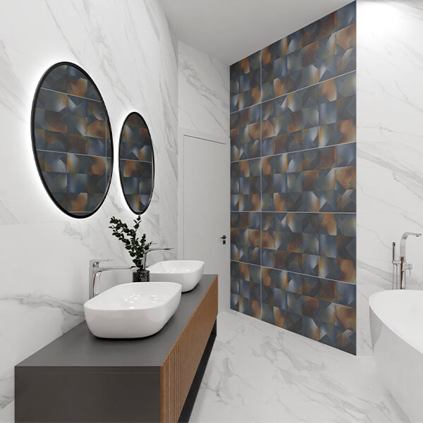 Керамогранит AVS by Colortile Ethnic Lost Blue Decor 60x120 матовый