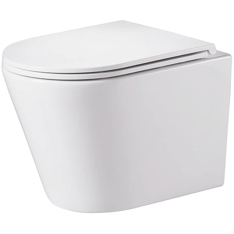 Унитаз подвесной со смывом Торнадо 2 с сиденьем Тоник AVS 801-0032-P-T2-GW