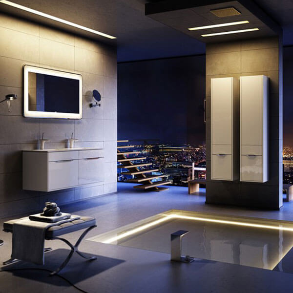 Тумба с раковиной 122 подвесная Malaga Aqwella Mal.01.12