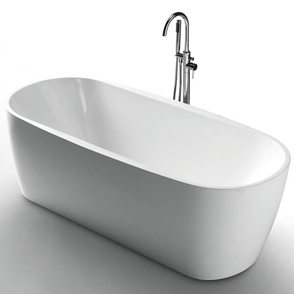Акриловая ванна AVS Дэйзи 170x80 белая c донным клапаном