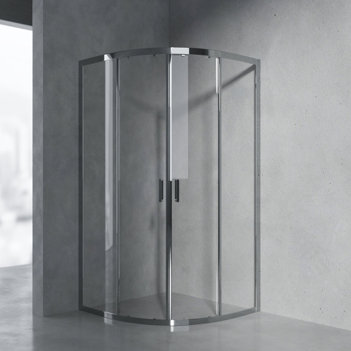 Душевой уголок AVS Раунд Изи 90x90 профиль хром, стекло прозрачное