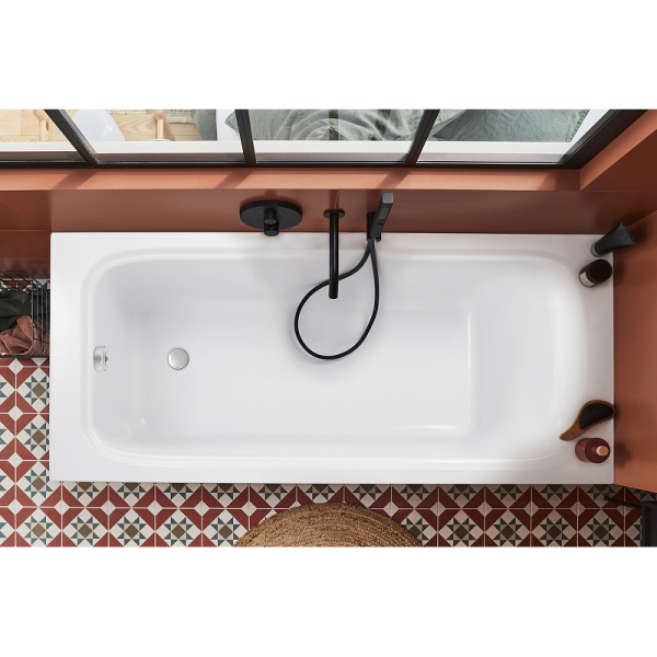 Ванна из искусственного камня Jacob Delafon Elite 170x75 белая с ножками