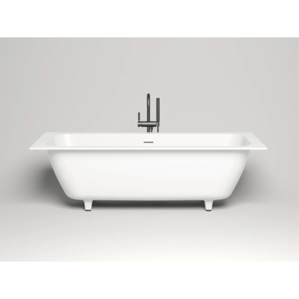 Ванна из искусственного камня Salini ORLANDO Axis Kit S-Stone 180x80 белая, с ножками и донным клапаном