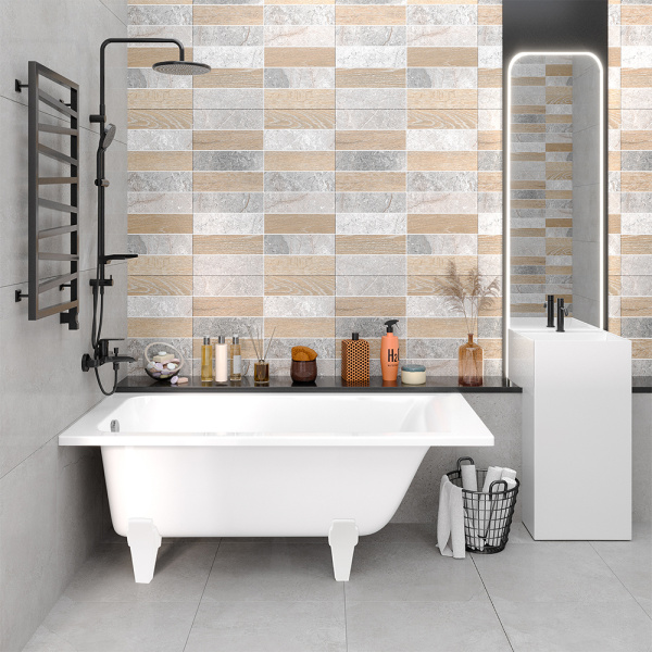 Ванна из искусственного камня Aqua de Marco Malta 170x80 белая с каменными ножками