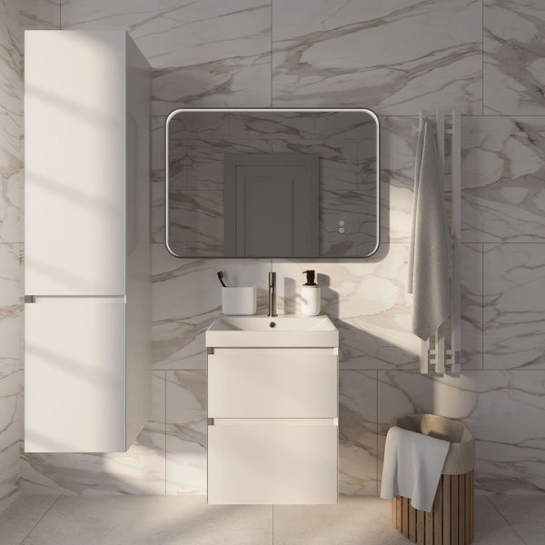 Тумба с раковиной AVS Гармония 50 SL белая