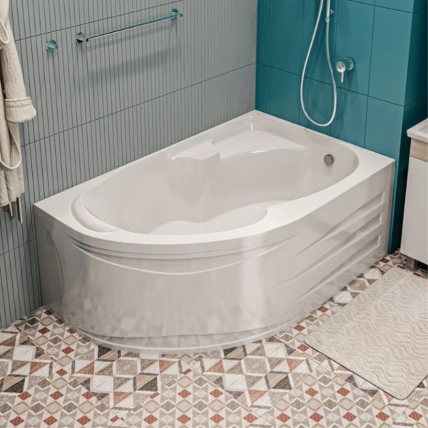 Акриловая ванна 1MarKa Diana 160x100 R белая, без каркаса