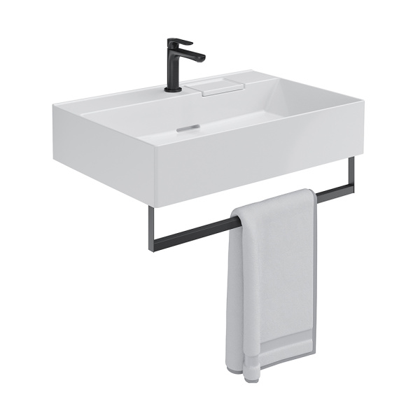 Полотенцедержатель Kerama Marazzi Logica 90 черный матовый