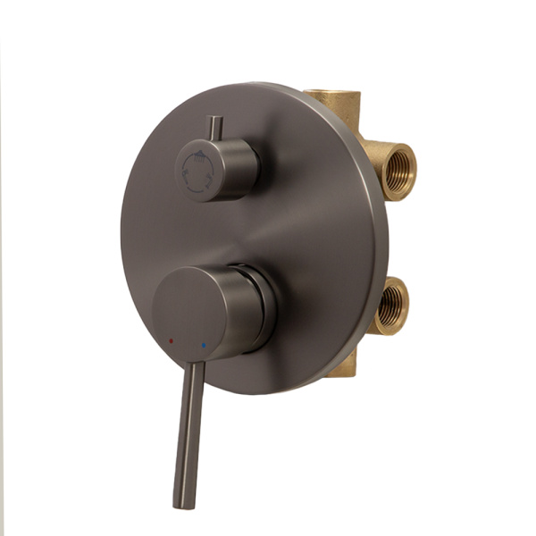 Душевой комплект AVS Slimmer 4в1 оружейная сталь