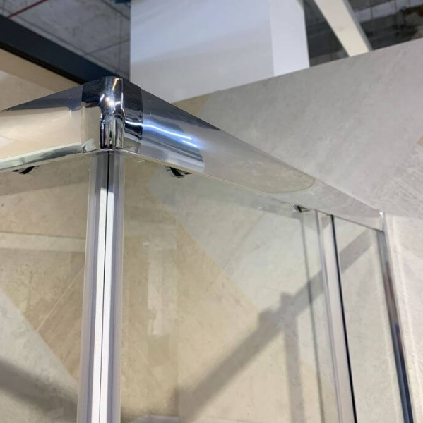 Душевой уголок BelBagno Uno UNO-195-AH-2-100/90-C-Cr 100х90 профиль хром, прозрачное стекло