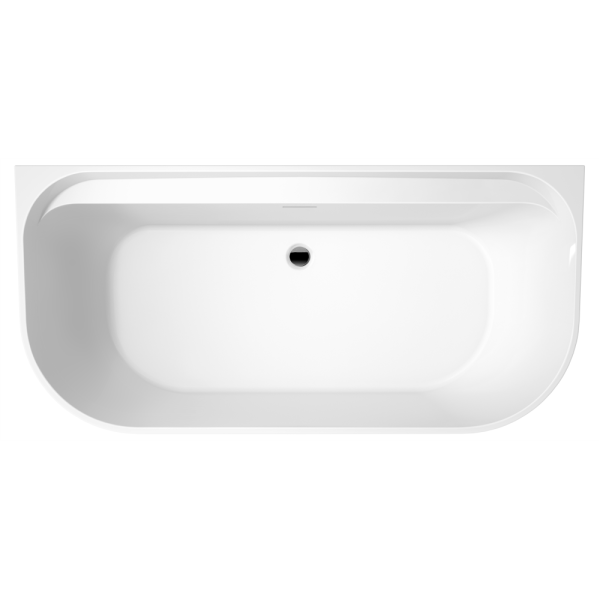 Акриловая ванна AVS Артемида 170x80 белая с сливом-переливом и донным клапаном