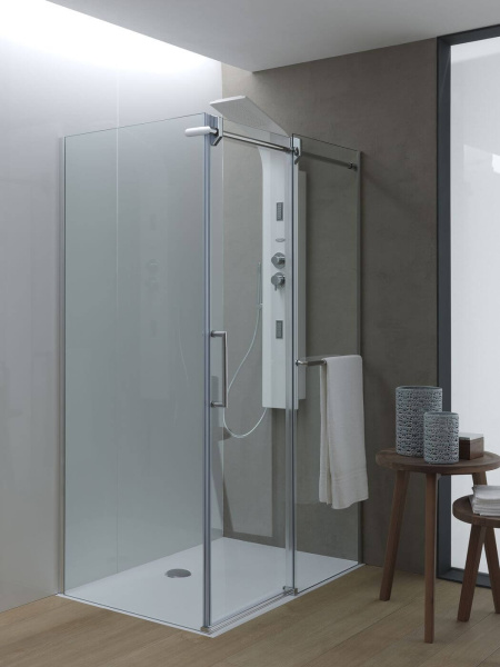 Душевой уголок Kolpa San Virgo TK 140х90 профиль хром, стекло прозрачное