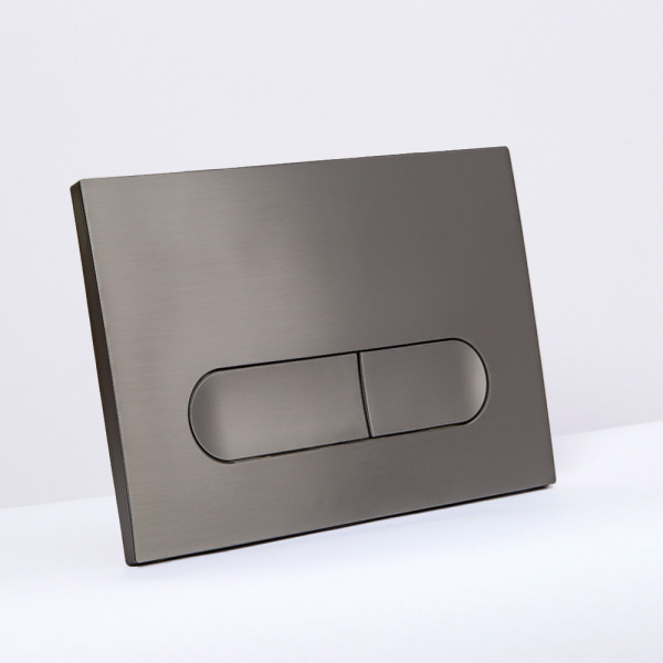 Клавиша смыва AVS оружейная сталь овальные кнопки