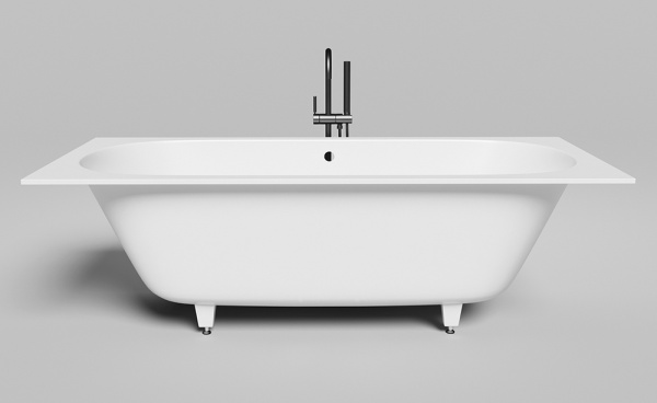 Ванна из искусственного камня Salini Ornella Axis S-Sense 190x90 белая с ножками