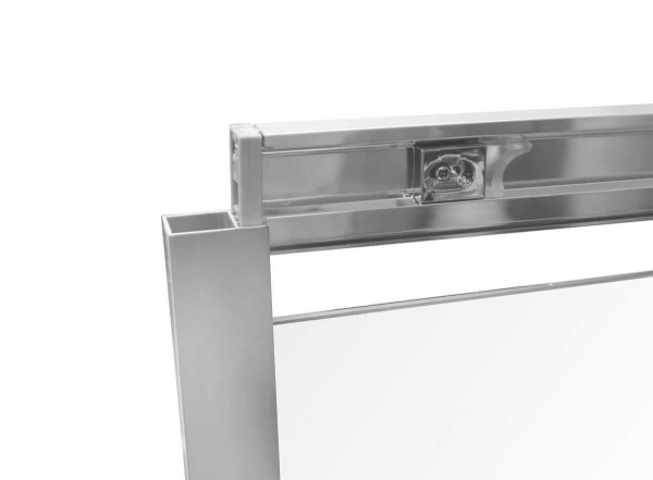 Душевая дверь в нишу AVS Квант Макс 150 профиль хром, стекло прозрачное