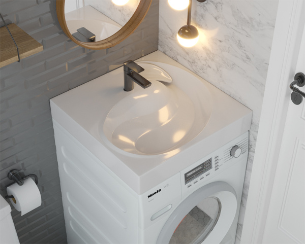 Раковина Madera Buta 4627173210348 60x60 белая с кронштейнами