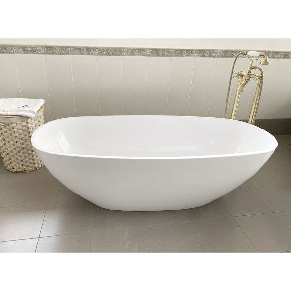 Ванна из искусственного камня Aqua de Marco Angelo 175x80 белая